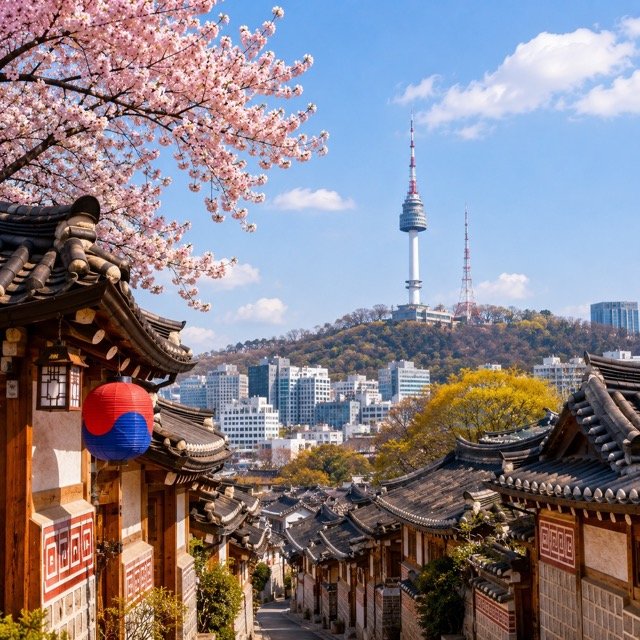 加拿大办韩国签证